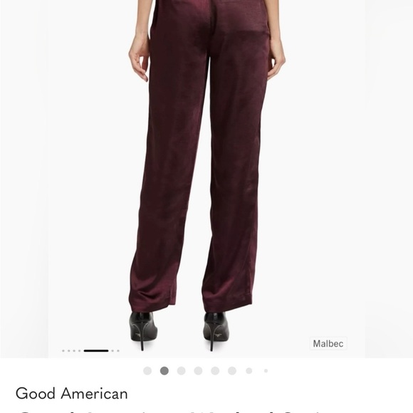 NWT Good American Satin Trouser - Picture 9 of 9